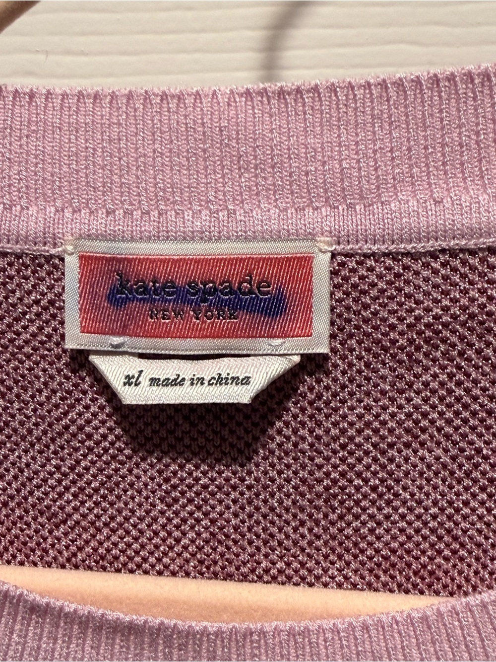 NWOT Kate Spade New York Begonia Jacquard Sweater in pink - Picture 3 of 3